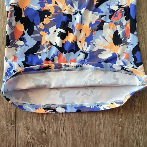 Athleta Point Break Rashguard Women's Small Long Sleeve Floral Swim Surf Top - Picture 3 of 9